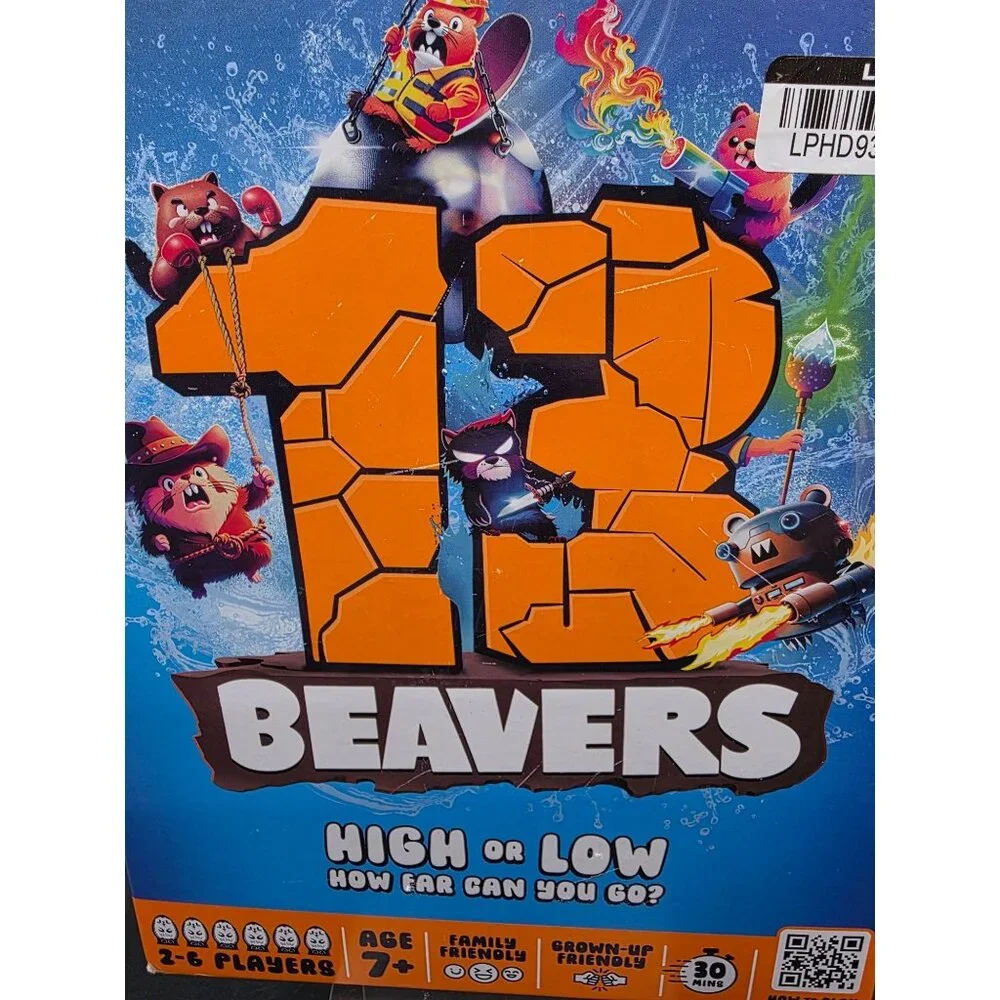 13 Beavers High Or Low Board Game By Format Games Age 7+ Family & Friends